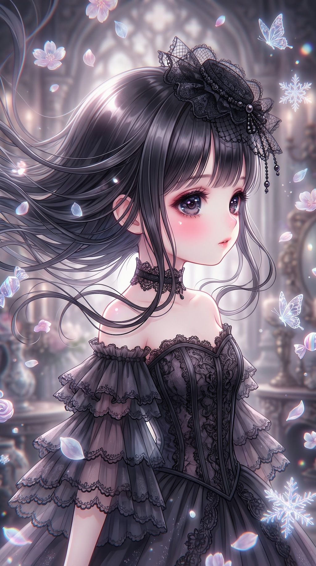 幽宵黒蕾の横顔