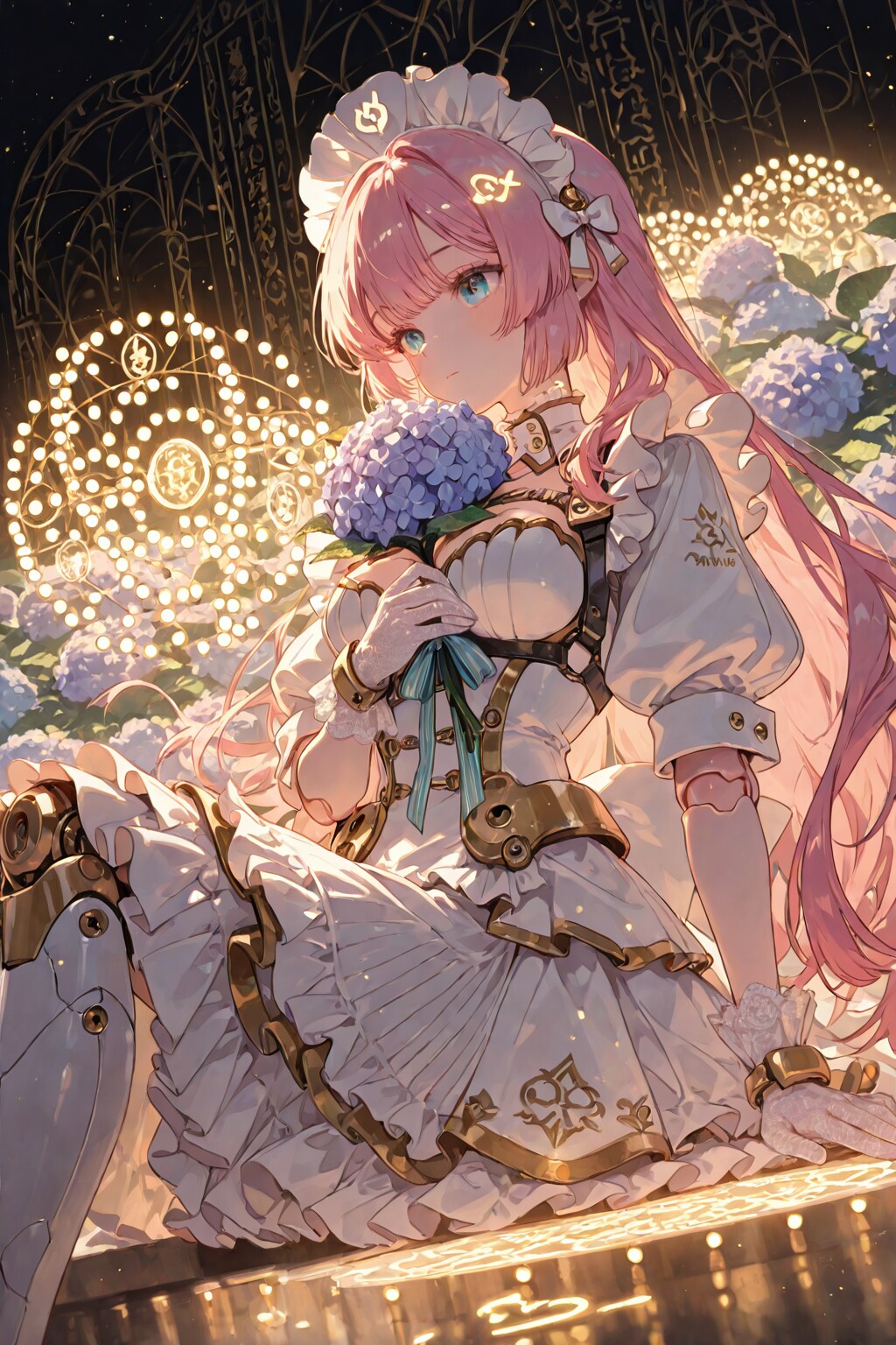 花束と未来のメイドさん