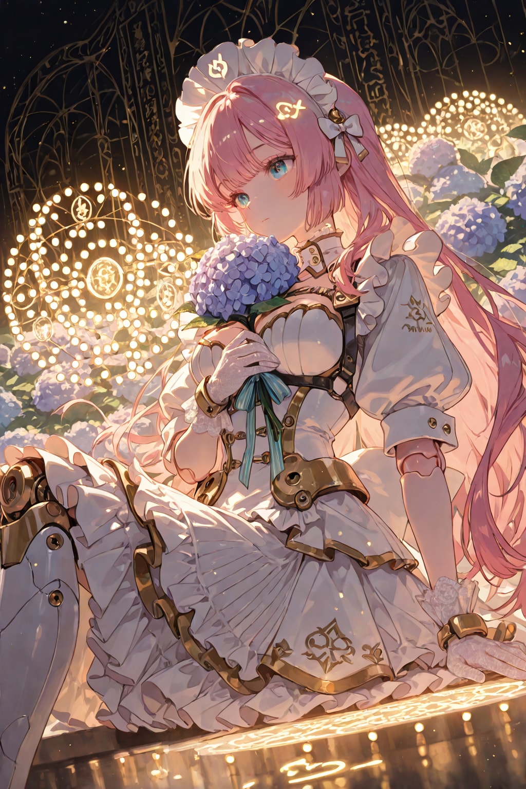 花束と未来のメイドさん