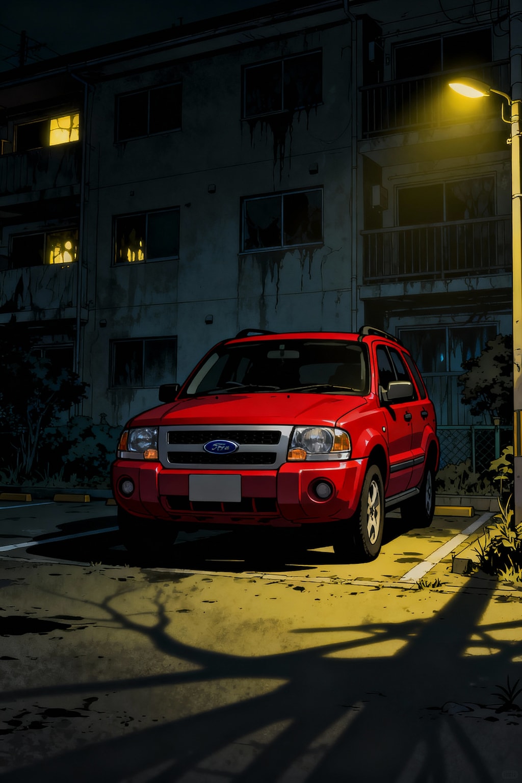赤いFord Escape