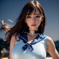 街を守護するセーラー戦士1 2枚目