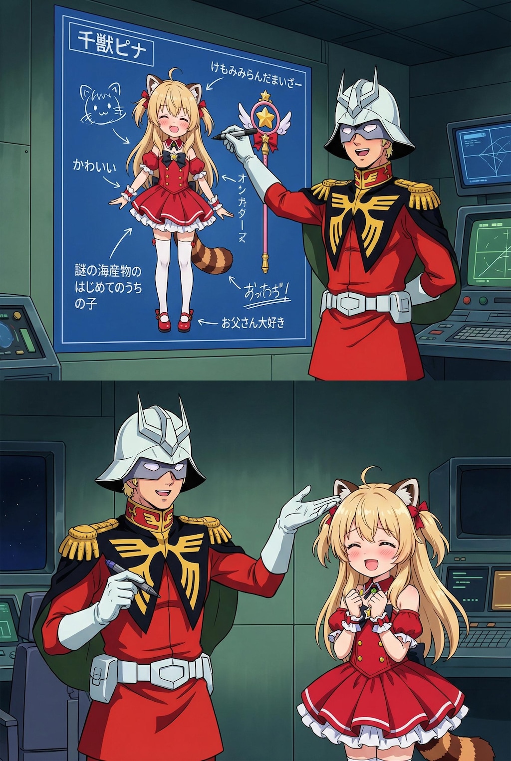 レッサーパンダケモミミのピナちゃんを紹介することもやぶさかではないシャア