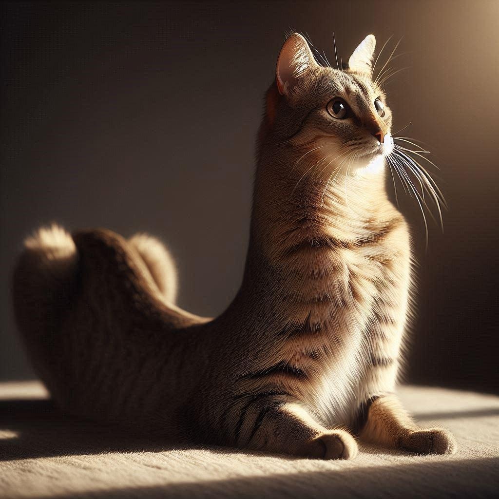 n尺様と噂される猫