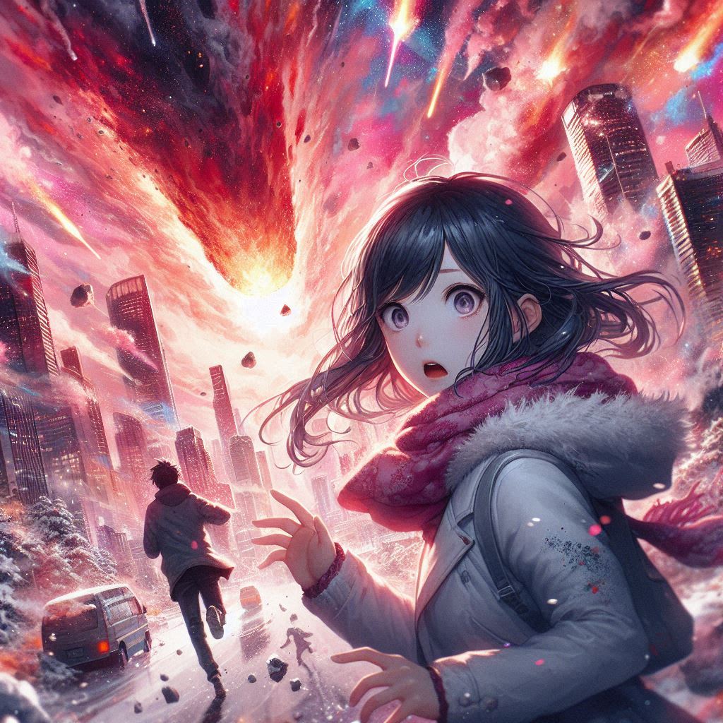 隕石が落ちてくる･･･ | の人気AIイラスト・グラビア