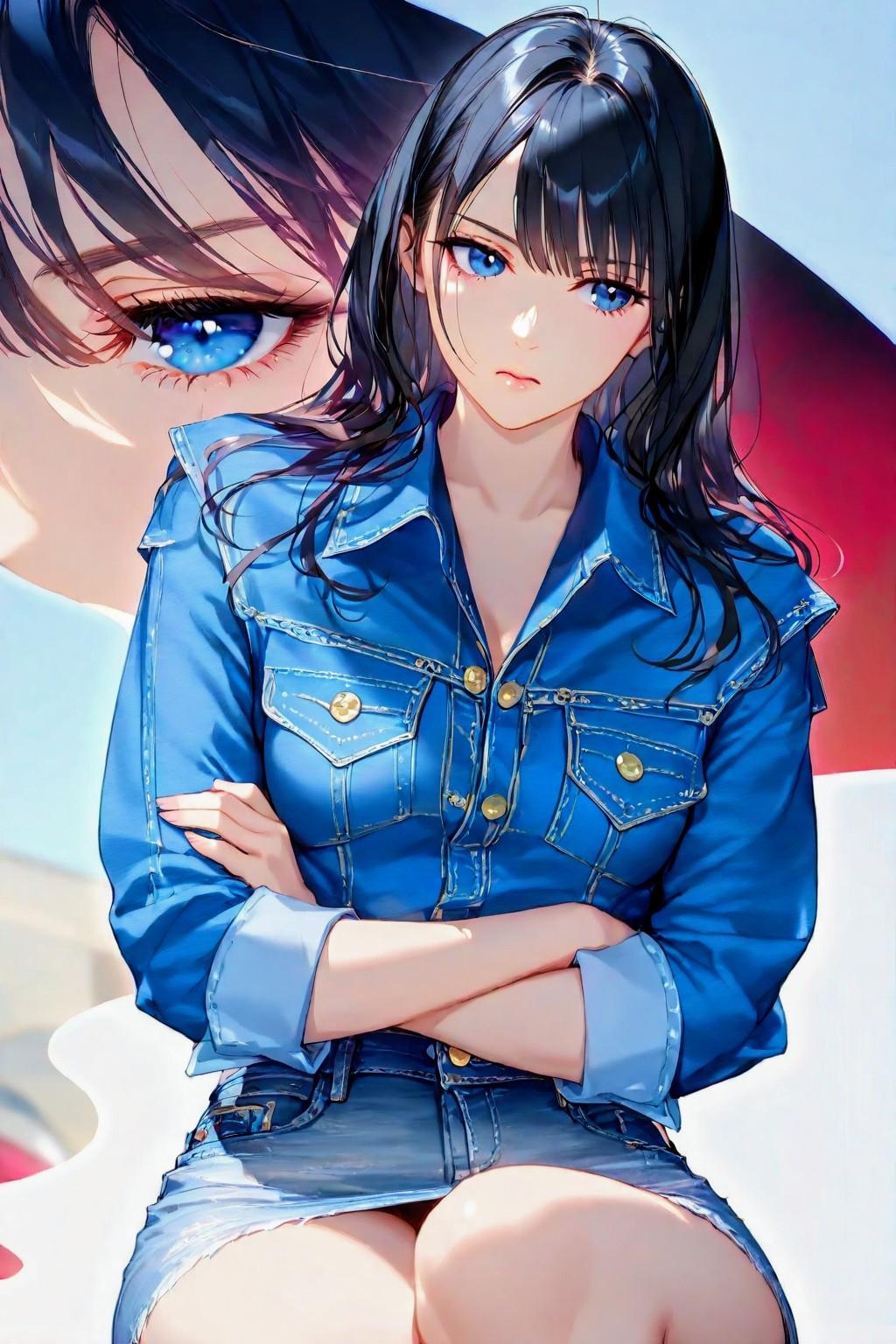 デニムジャケット🧥の、お姉やん