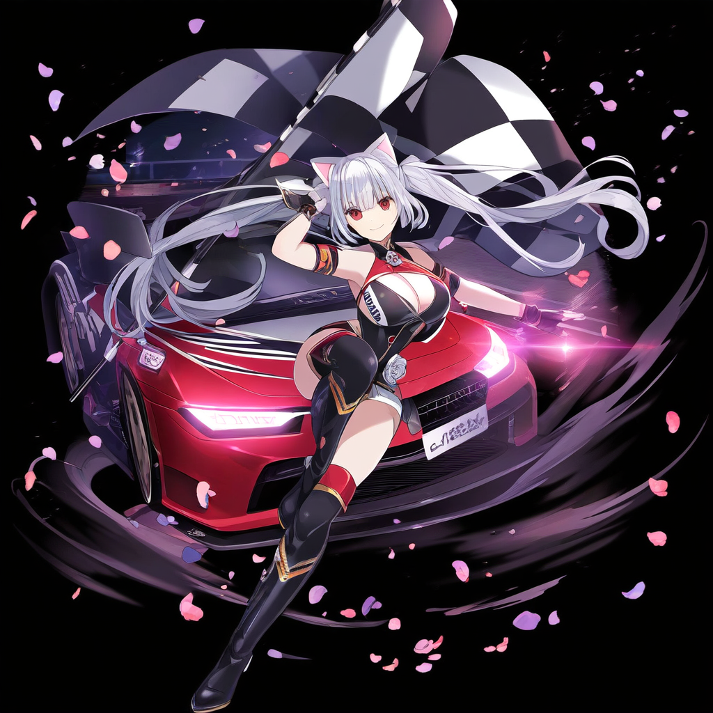 猫耳レースクイーン | の人気AIイラスト・グラビア