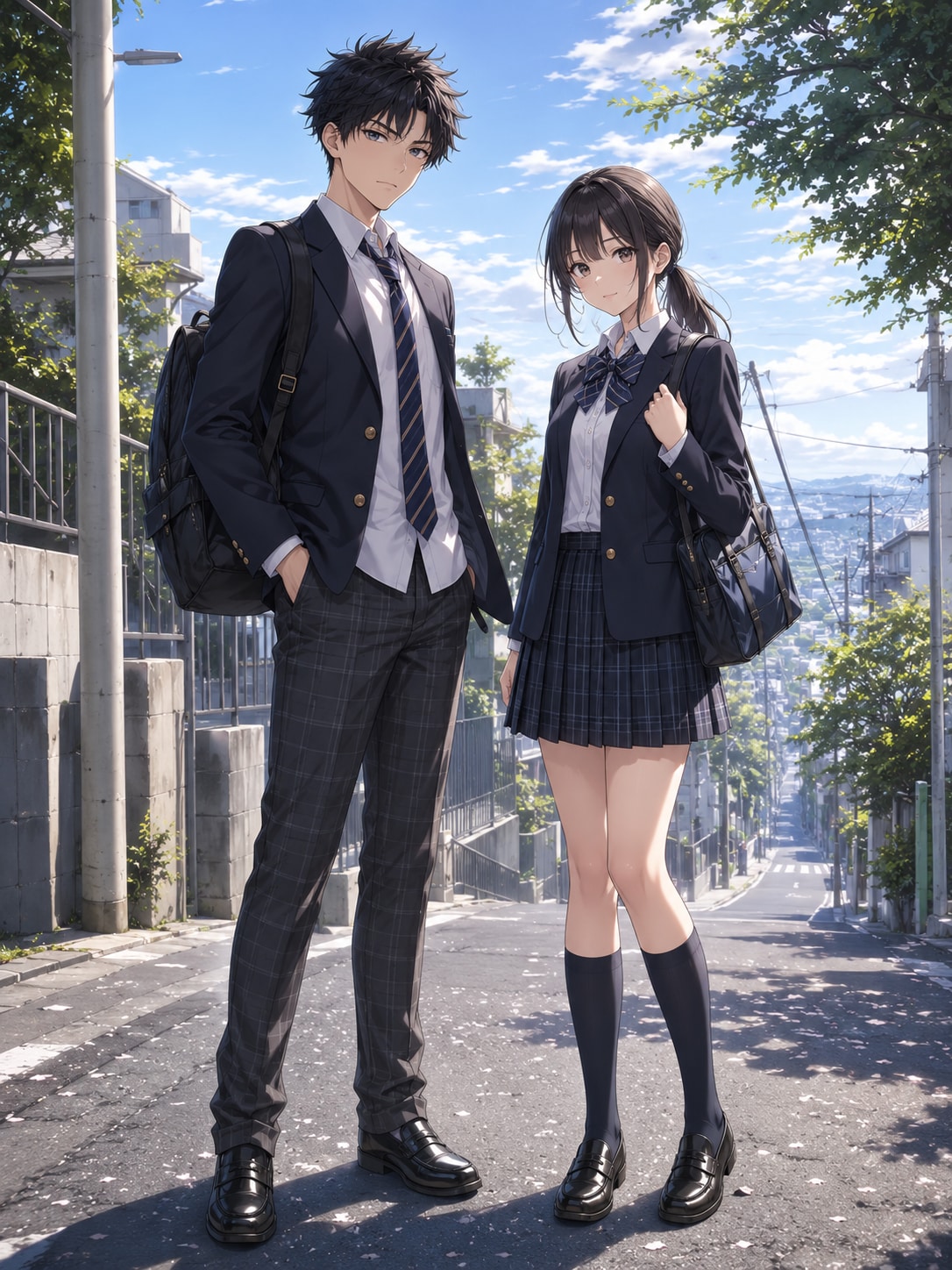男子高生と女子高生