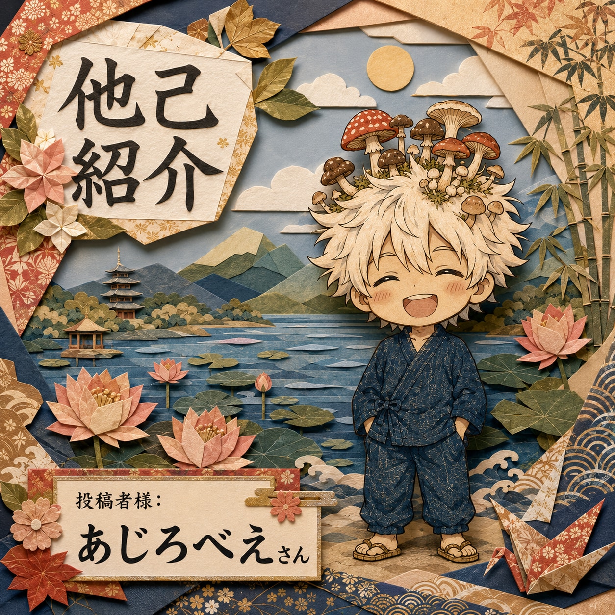 他己紹介：あじろべえさん。