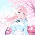 お花見メイドさん2 4枚目