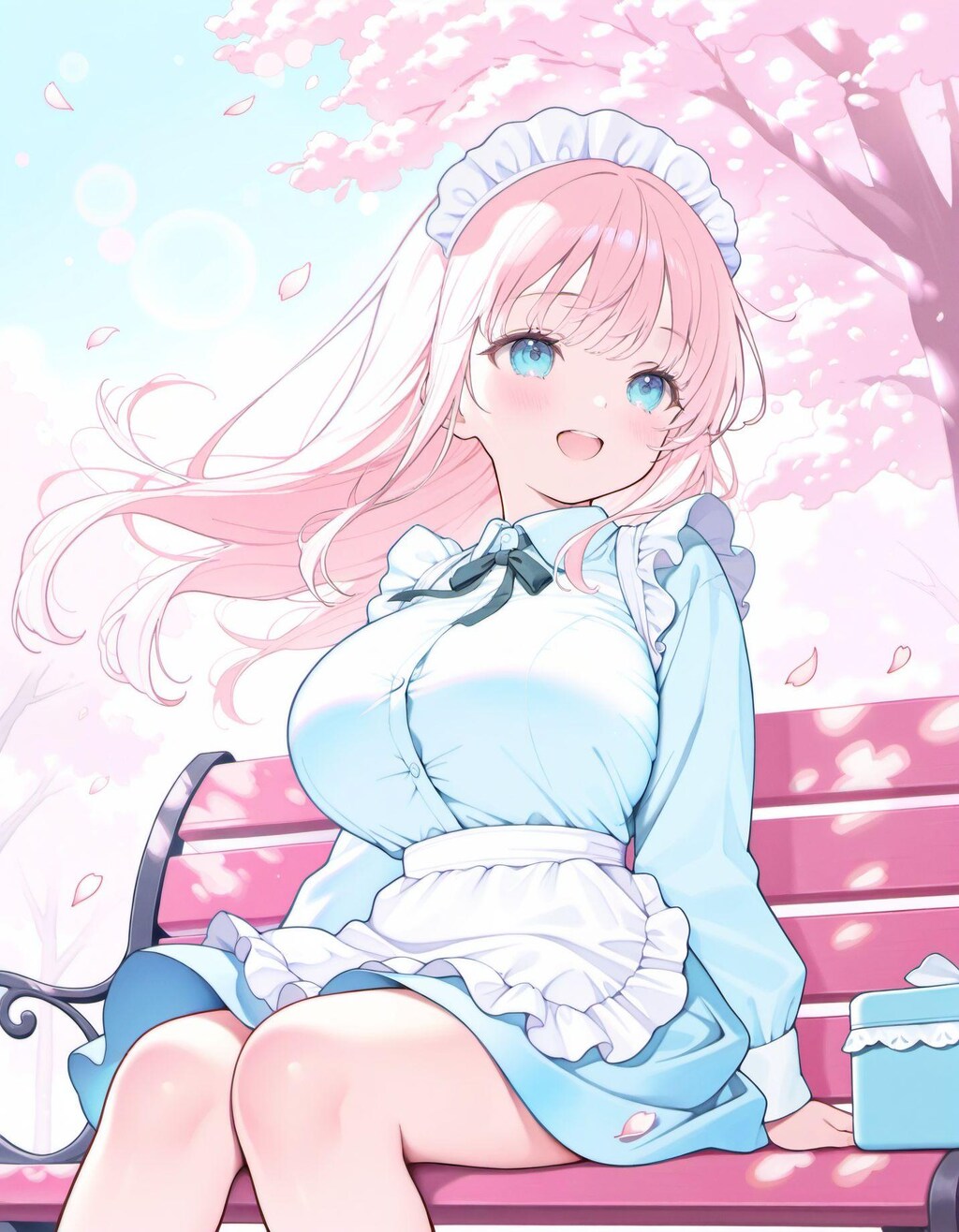 お花見メイドさん2