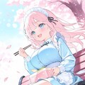 お花見メイドさん2 2枚目