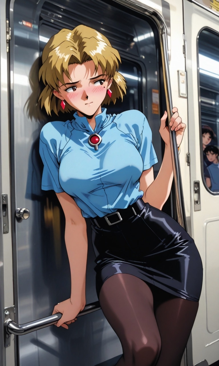 通勤中のリツコさん | の人気AIイラスト・グラビア