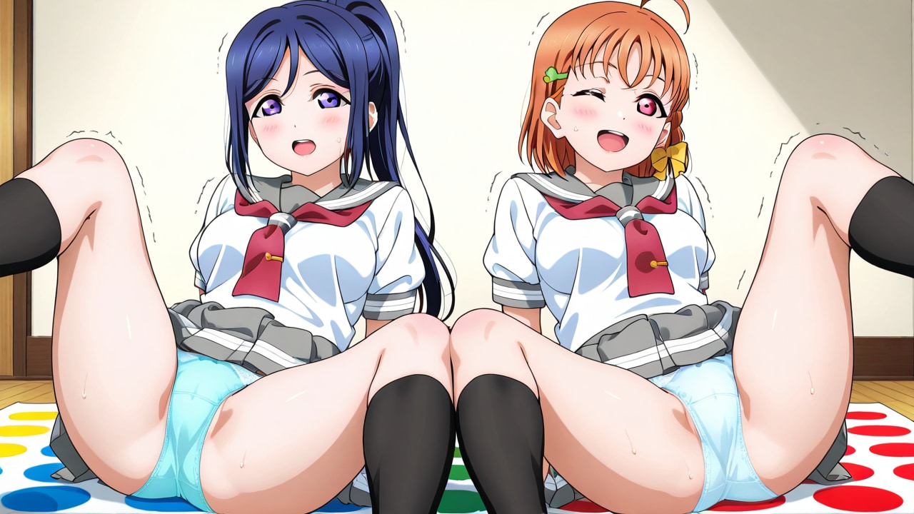 松浦果南と高海千歌のかわいいパンツ