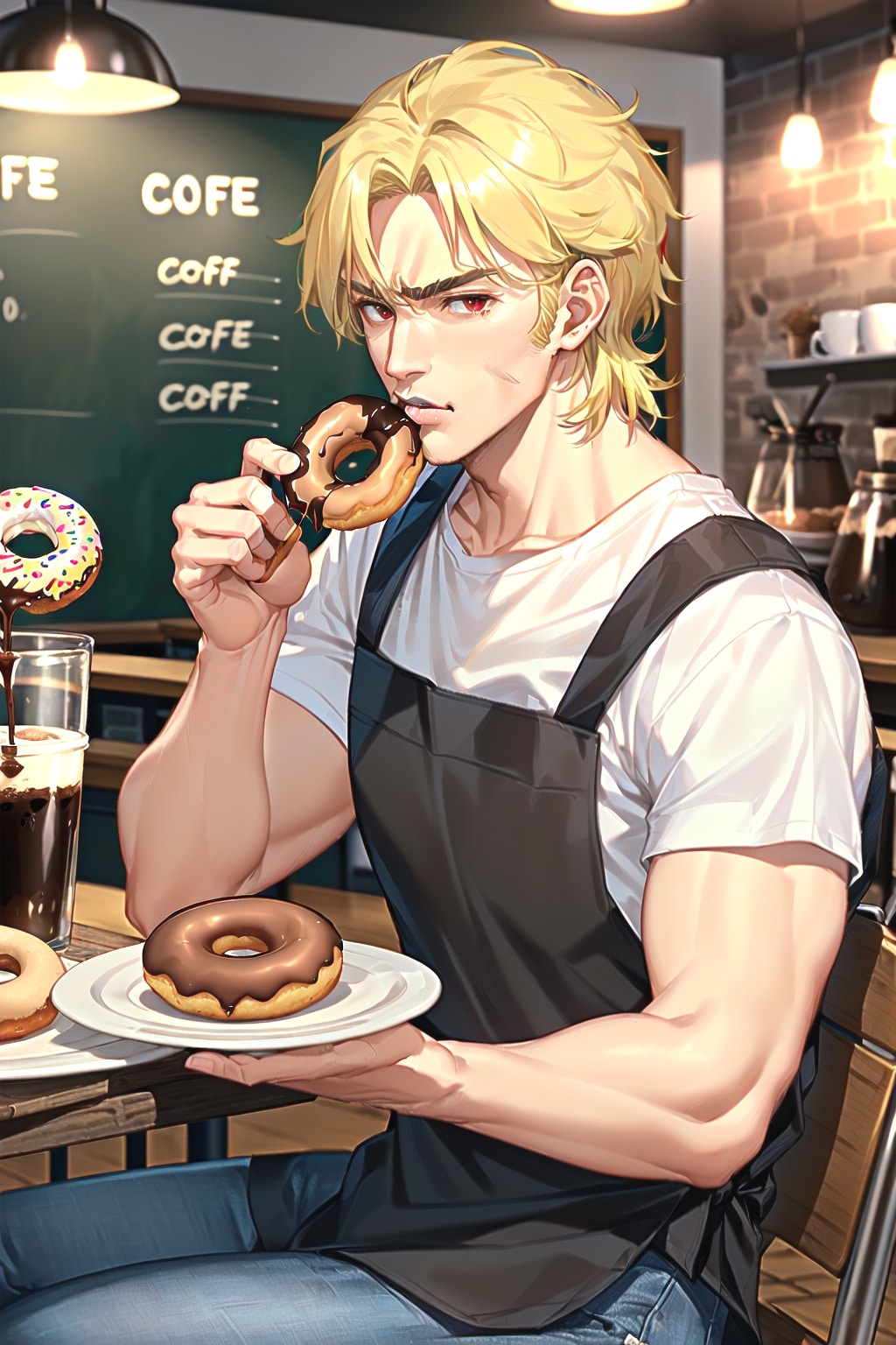 お、いらっしゃい。休憩中だ。 | の人気AIイラスト・グラビア