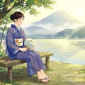 湖畔 2枚目