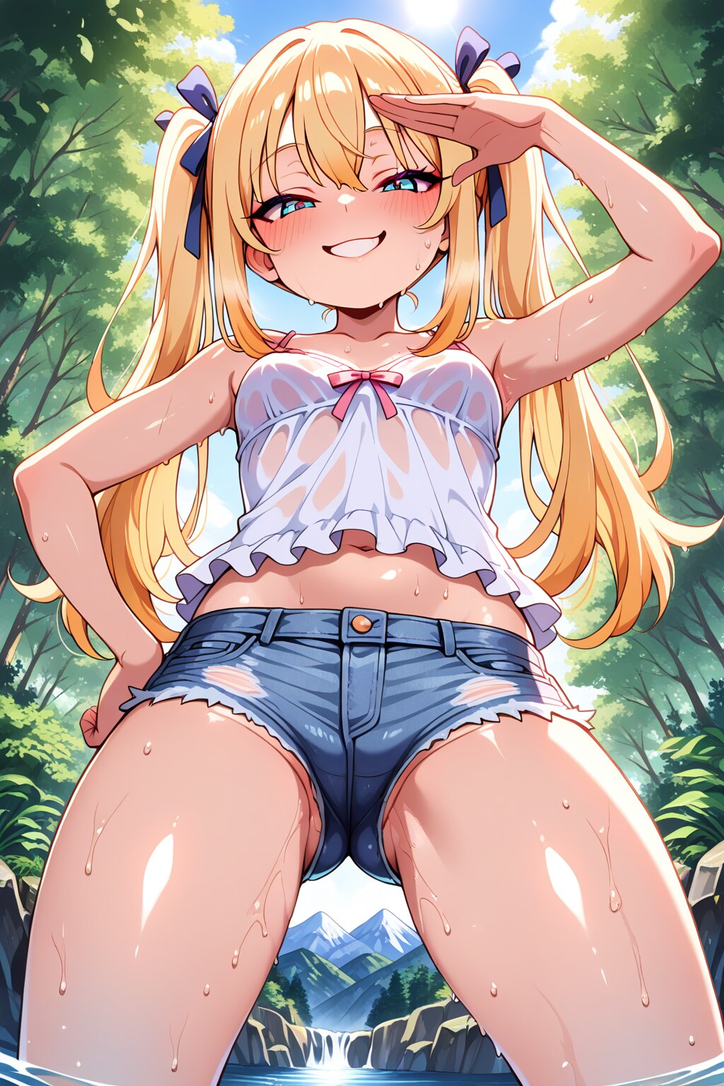 メスガキ　夏の思い出 | の人気AIイラスト・グラビア