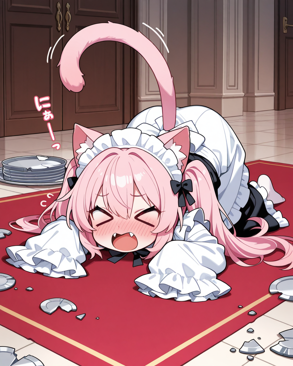 ふみゃぁぁ～っ。みゃたやってしみゃったぁ～。