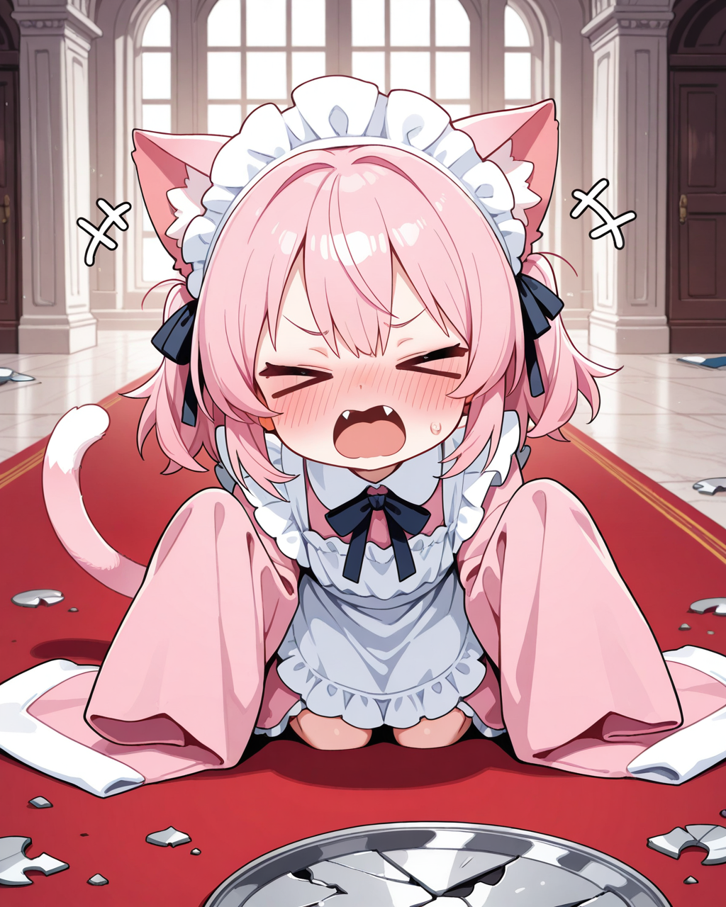 ふみゃぁぁ～っ。みゃたやってしみゃったぁ～。