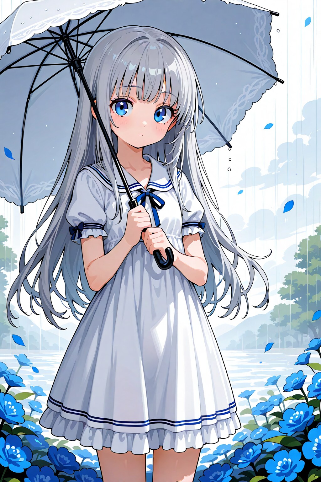 銀髪少女