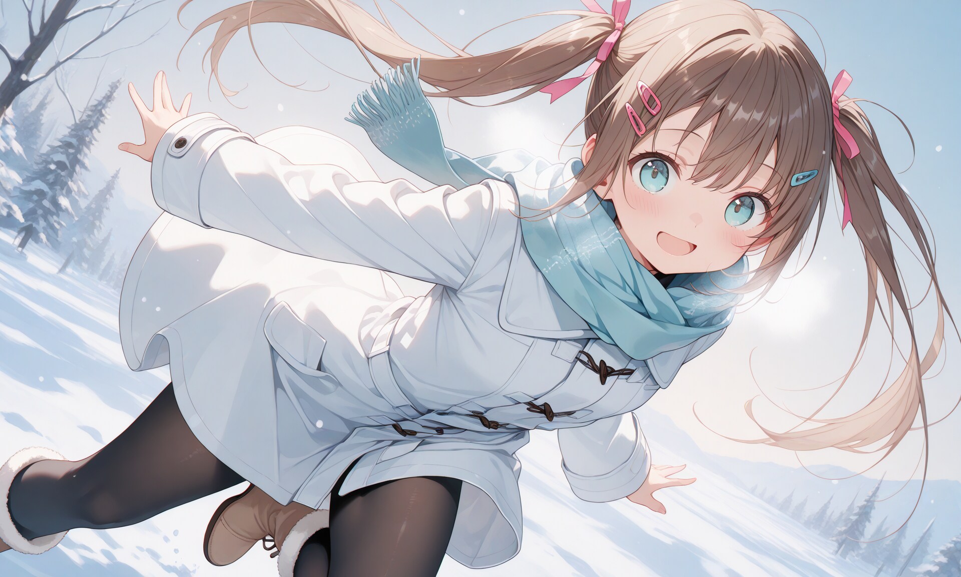 はるかちゃん、ダイナミックに走る