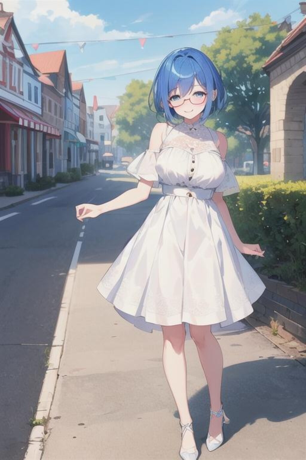 青い少女