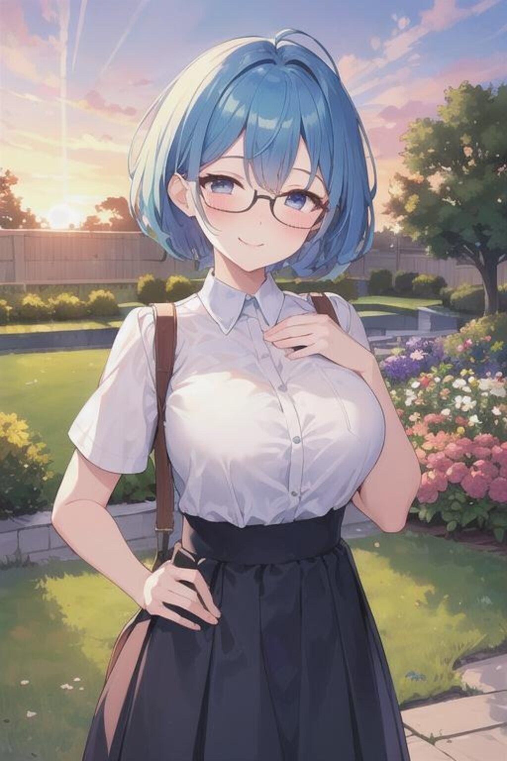 青い少女