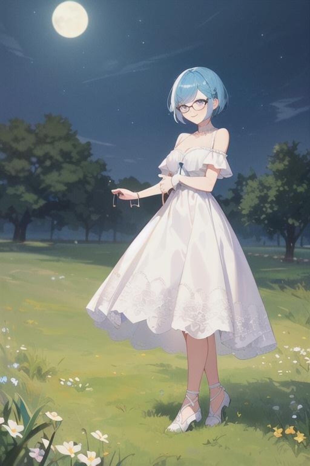 青い少女