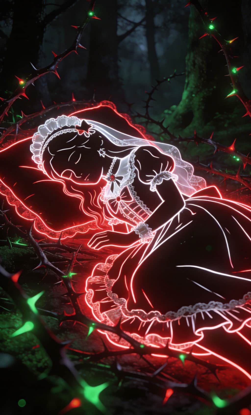 Gothic Lolita Little Brier Rose in Forest