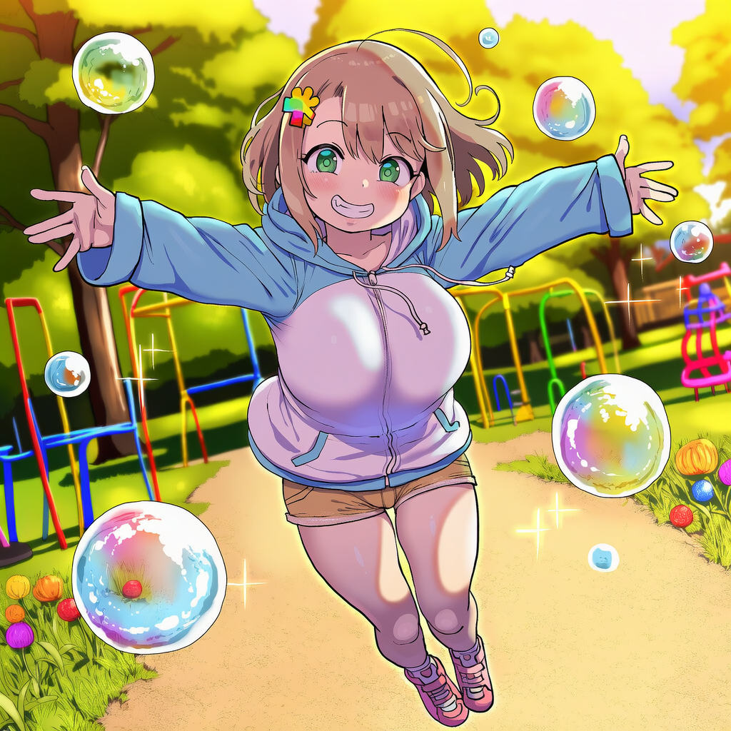公園で遊ぶ