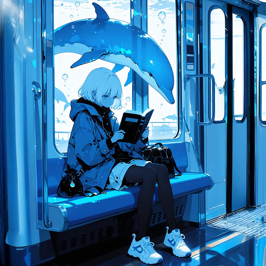 Dimensional World『あっちでは電車が人気なんだって』 | の人気AIイラスト・グラビア