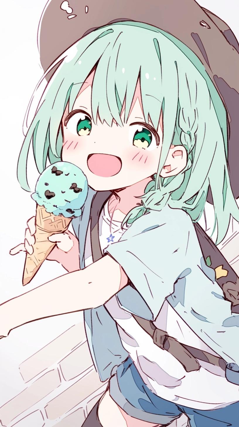 チョコミント娘