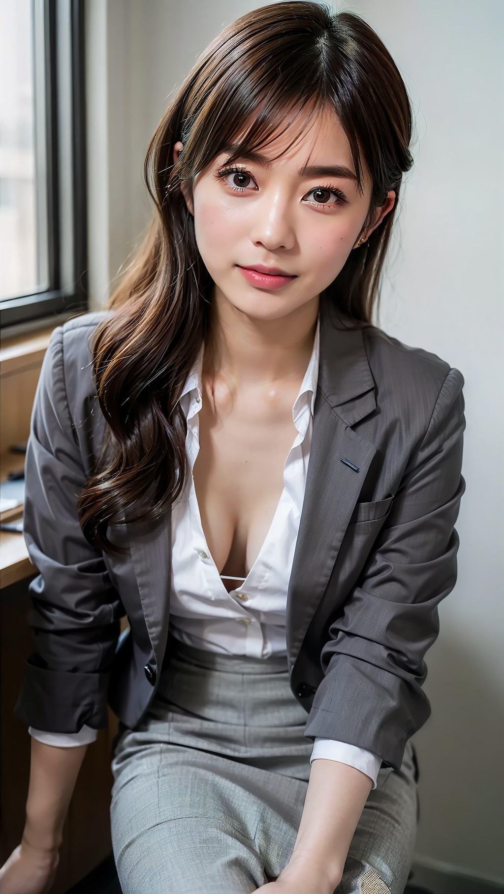 最近、先輩の胸元がゆるい‥♡