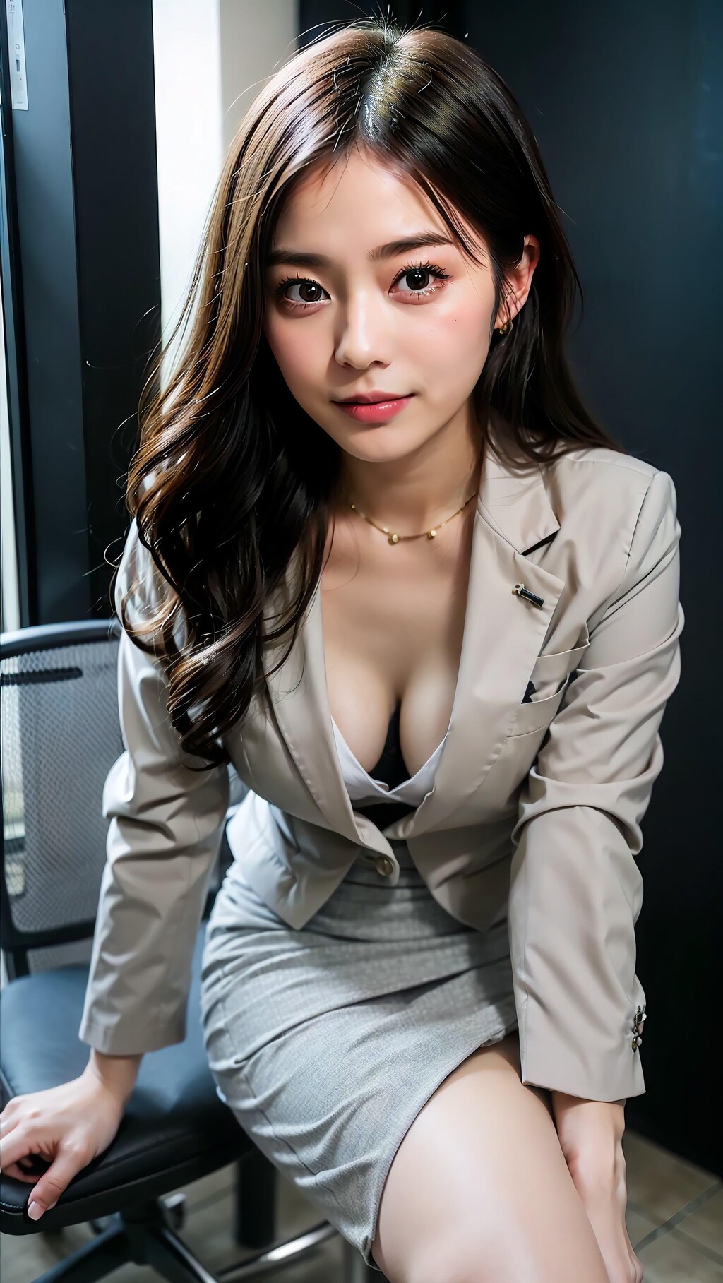 最近、先輩の胸元がゆるい‥♡