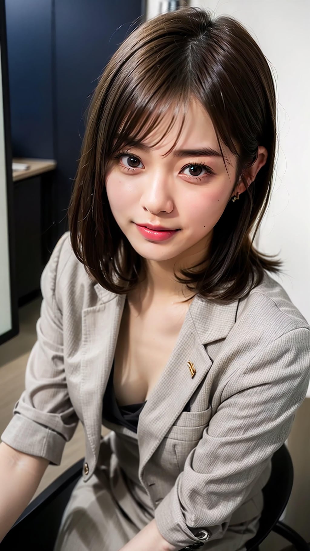 最近、先輩の胸元がゆるい‥♡