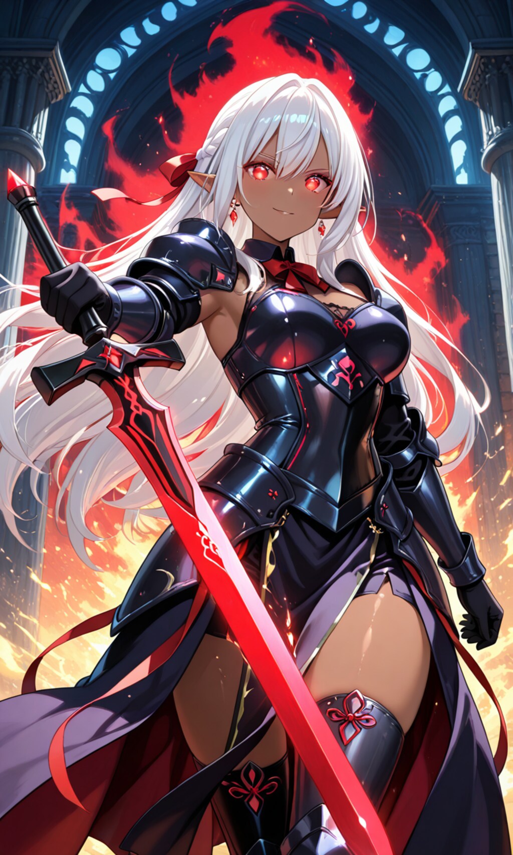 闇に咲く一輪の紅