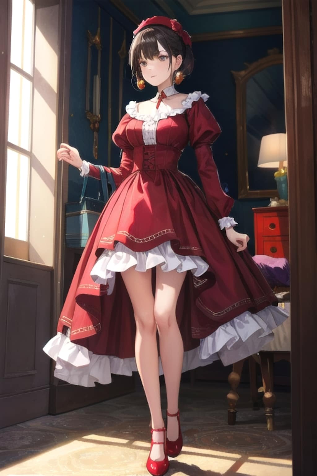 赤い靴の婦人