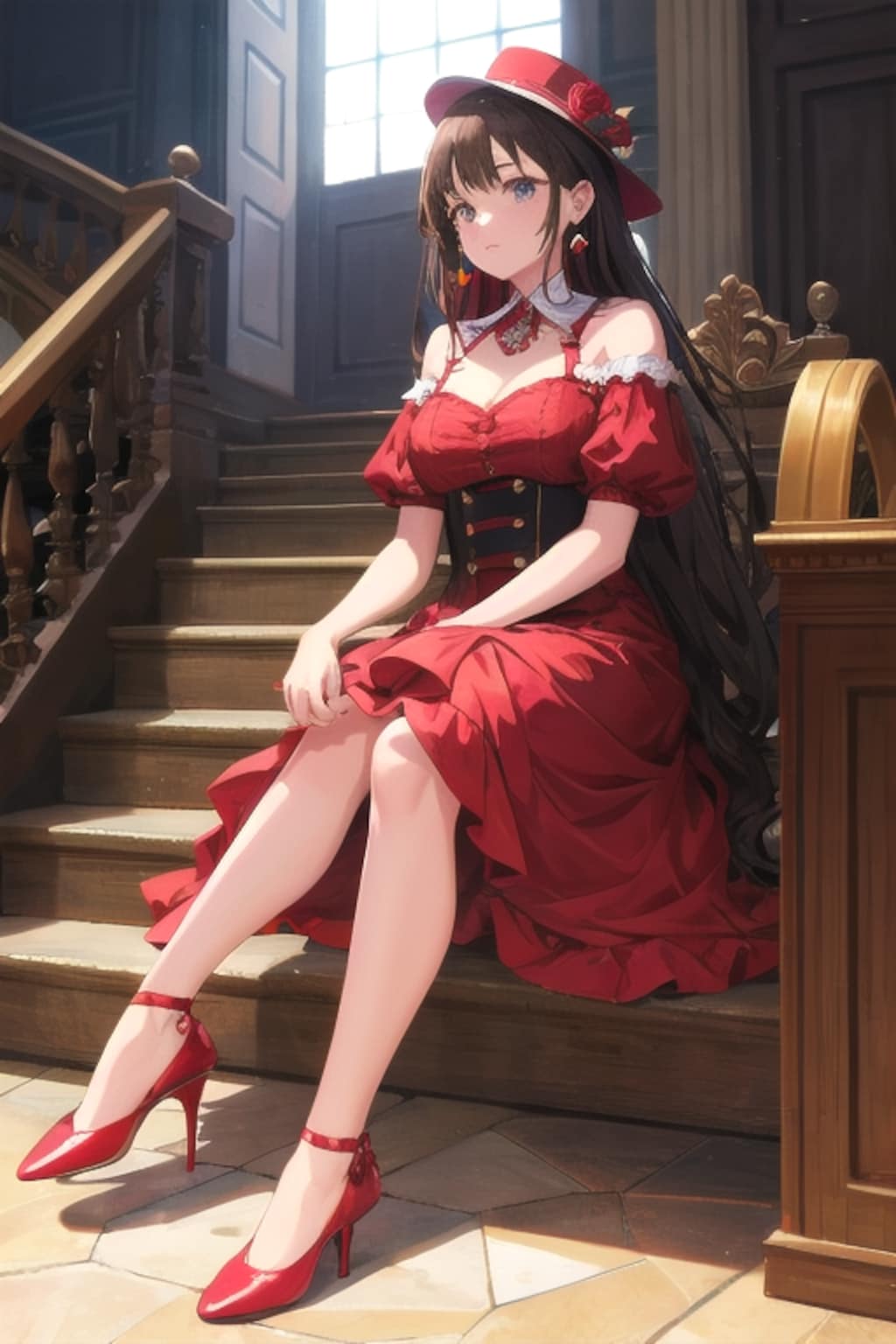 赤い靴の婦人