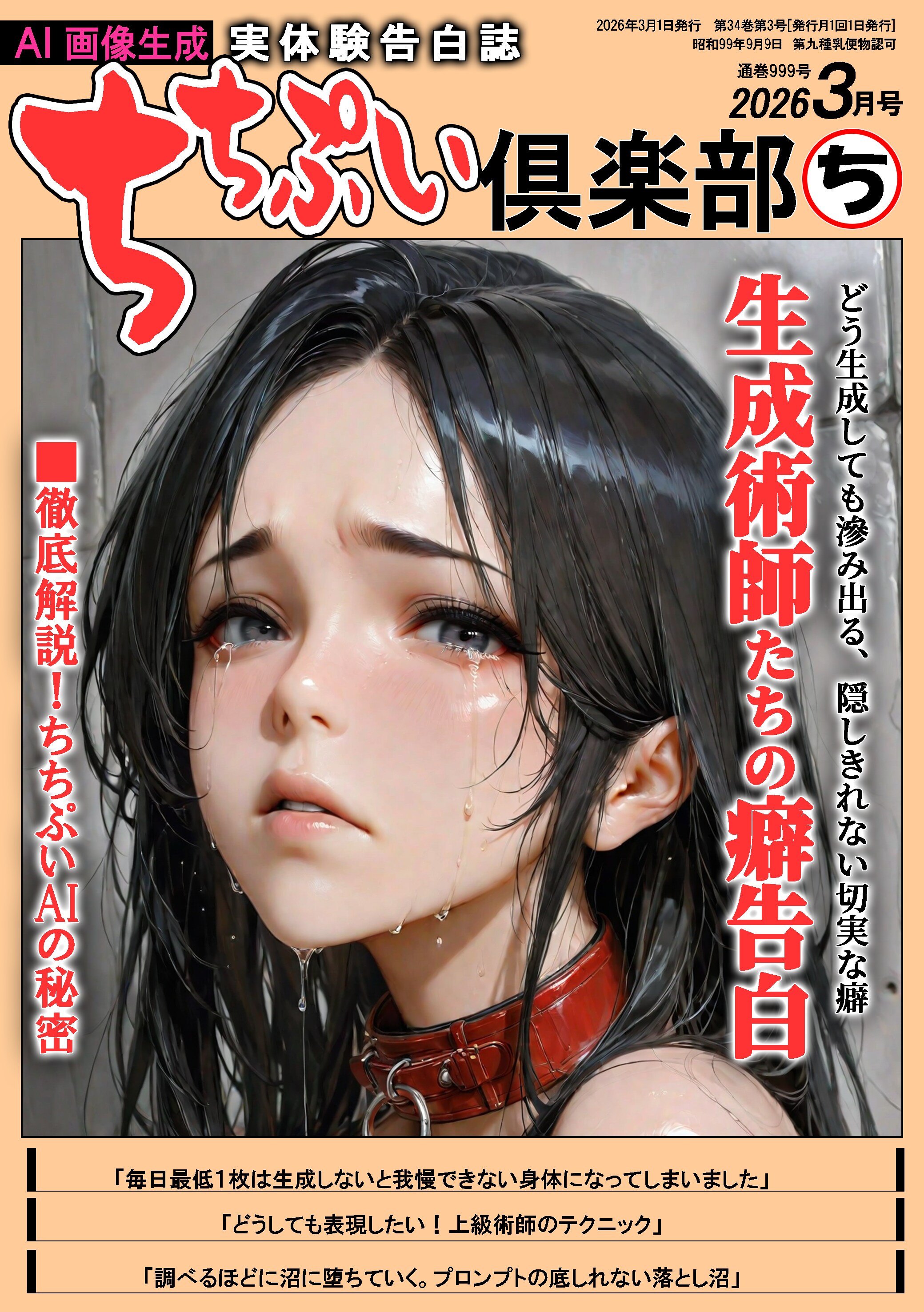 ちちぷい倶楽部　AI画像生成 実体験告白誌😁