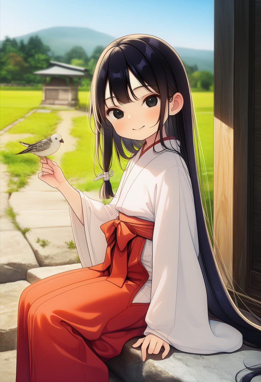 限界集落の姫巫女ちゃんが俺のオ〇ホになるまで① | の人気AIイラスト・グラビア