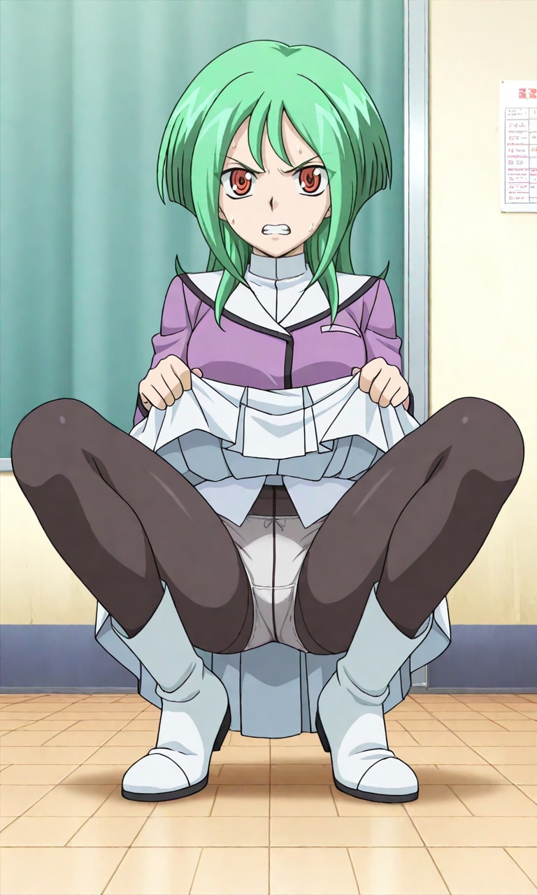 パンスト越しの白
