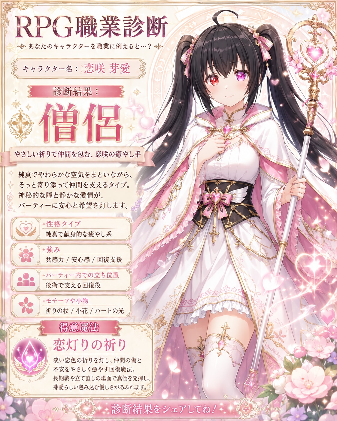 ChatGPTでRPG職業診断（うちの子と俺）