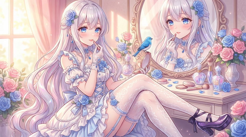 薔薇鏡台に滴る銀月の秘蜜