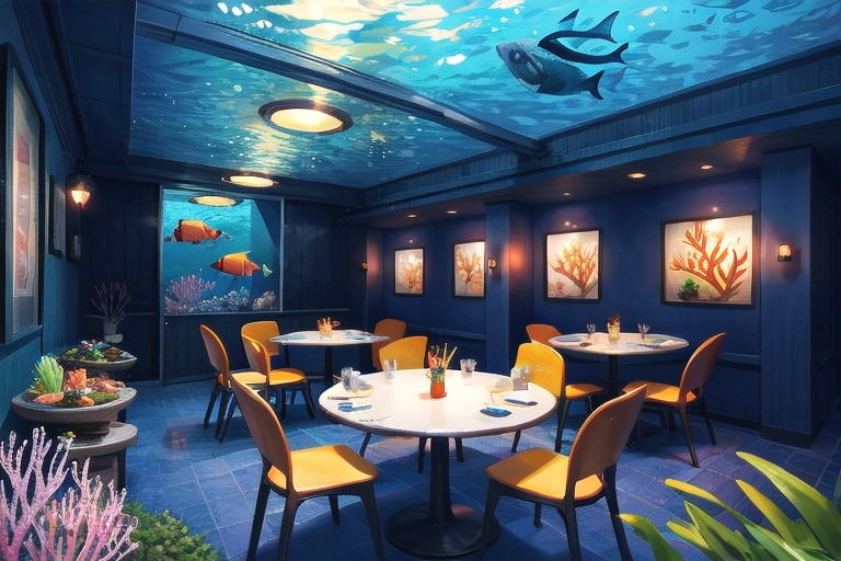 海底レストラン | の人気AIイラスト・グラビア