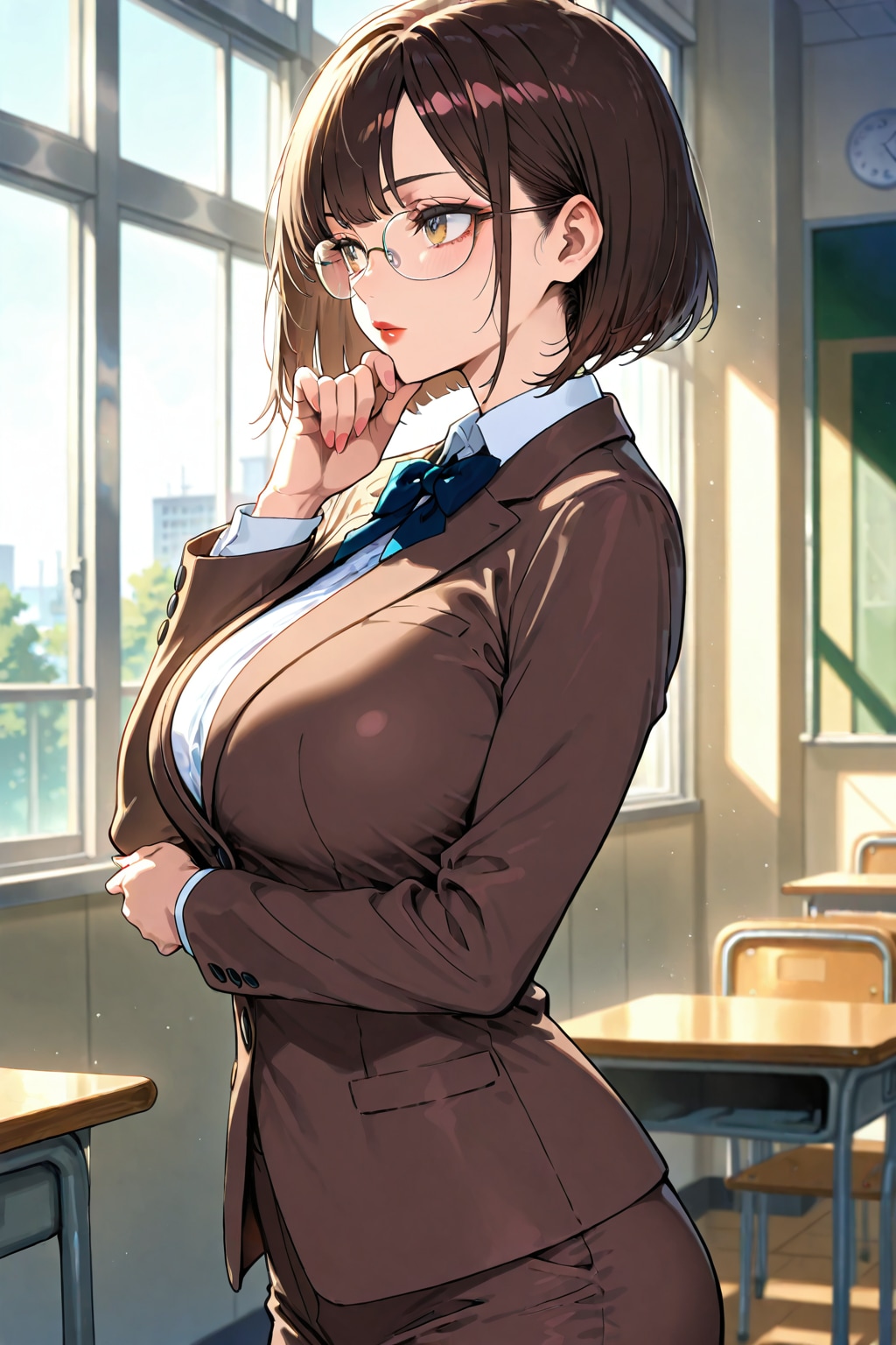 新学期初日のとある女教師