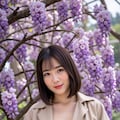 ちょうど目の前に藤棚があって、そっと顔を寄せてみます。胸いっぱい花の香に満たされて⋯w 2枚目