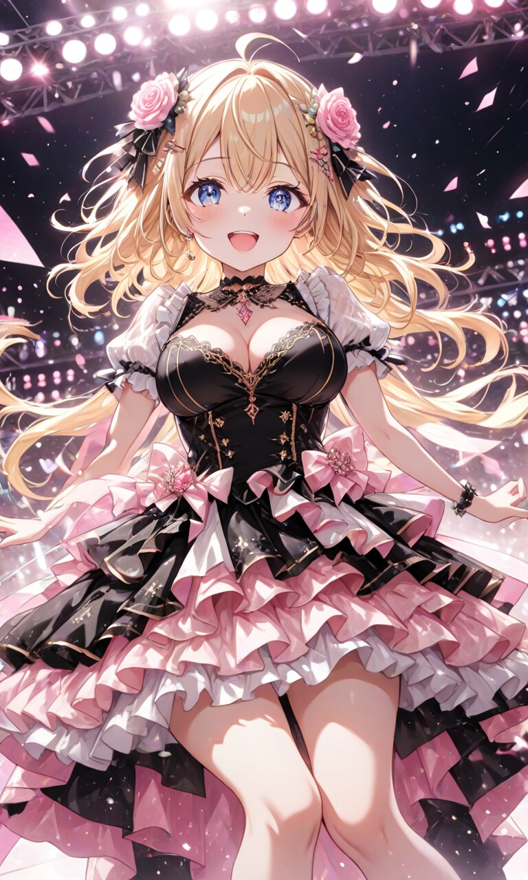 ドレスとステージとアイドルと