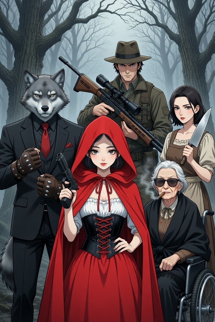 カンパニー・赤頭巾　人間関係、経済関係、組織内対立等、お困りごとは私共にご用命を！ | の人気AIイラスト・グラビア