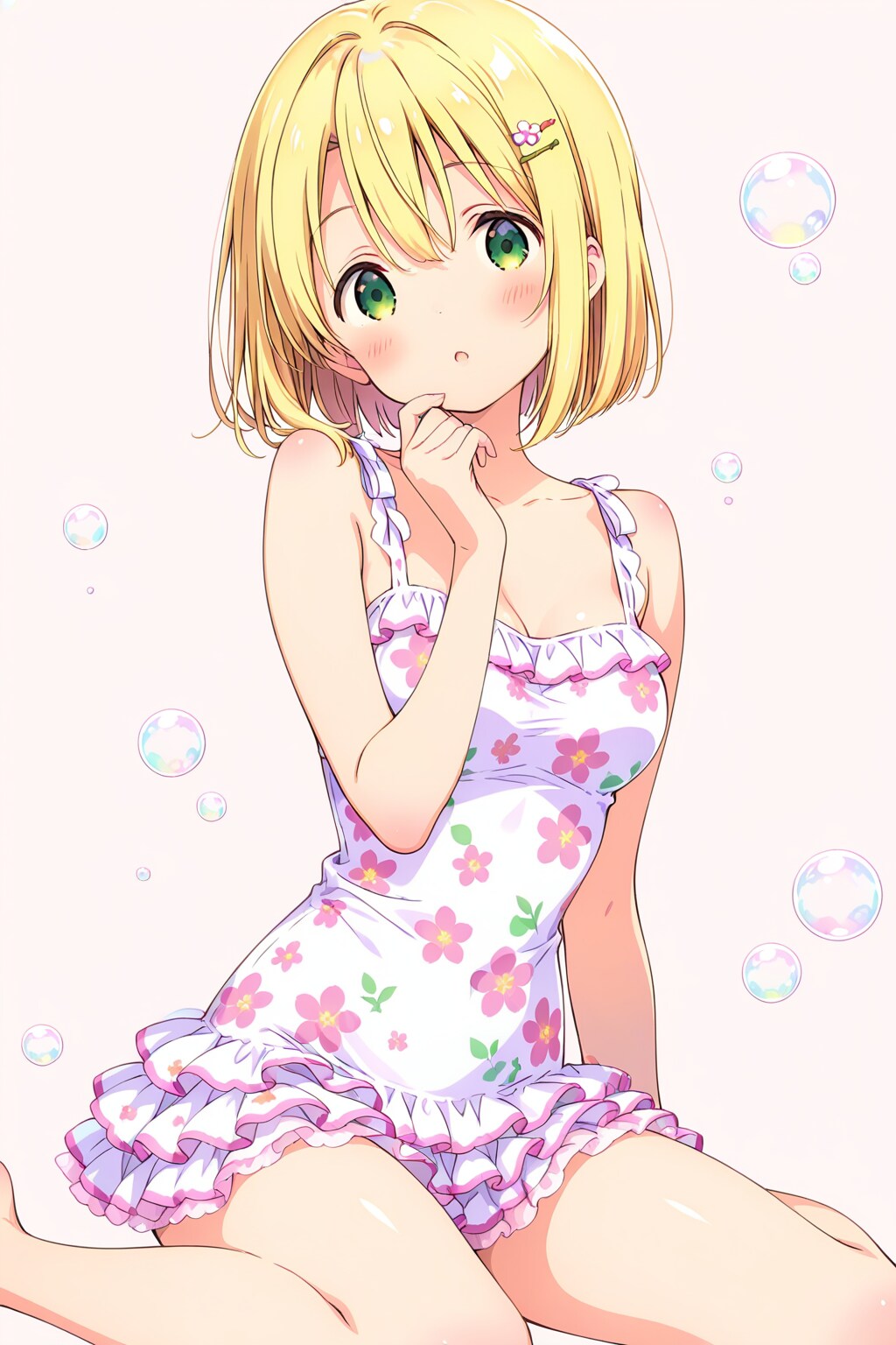 少し早いワンピース水着