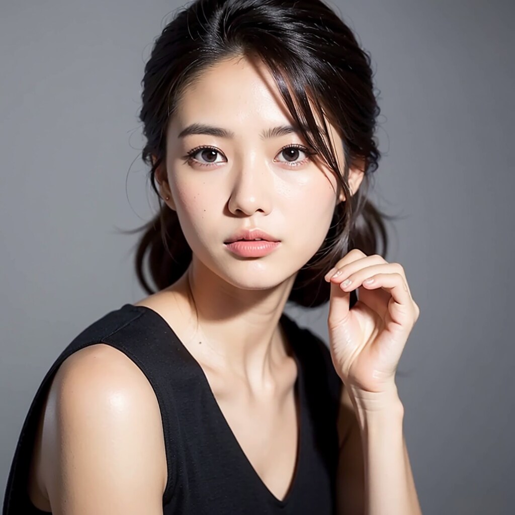新人女優のアー写(2枚)