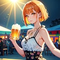 ビアガーデンちゃん（note用ヘッダー畫像） 3枚目